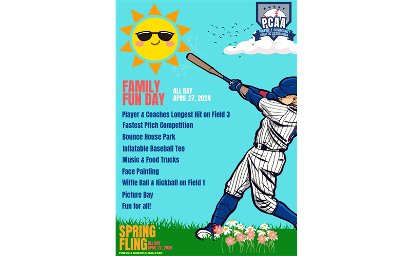 PCAA Spring Fling & Hit-a-thon: Saturday April 27th