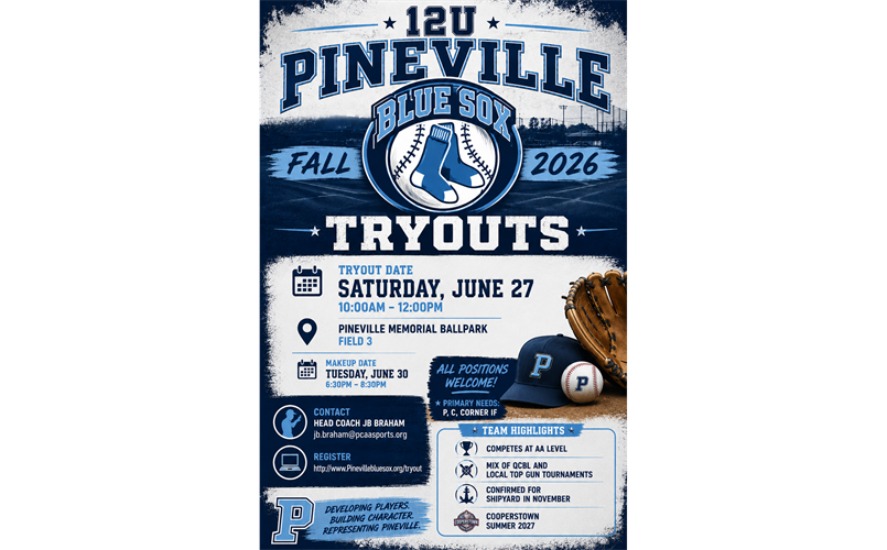 12U Blue Sox Tryouts